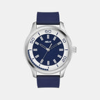 Helix Round Blue Analog watch