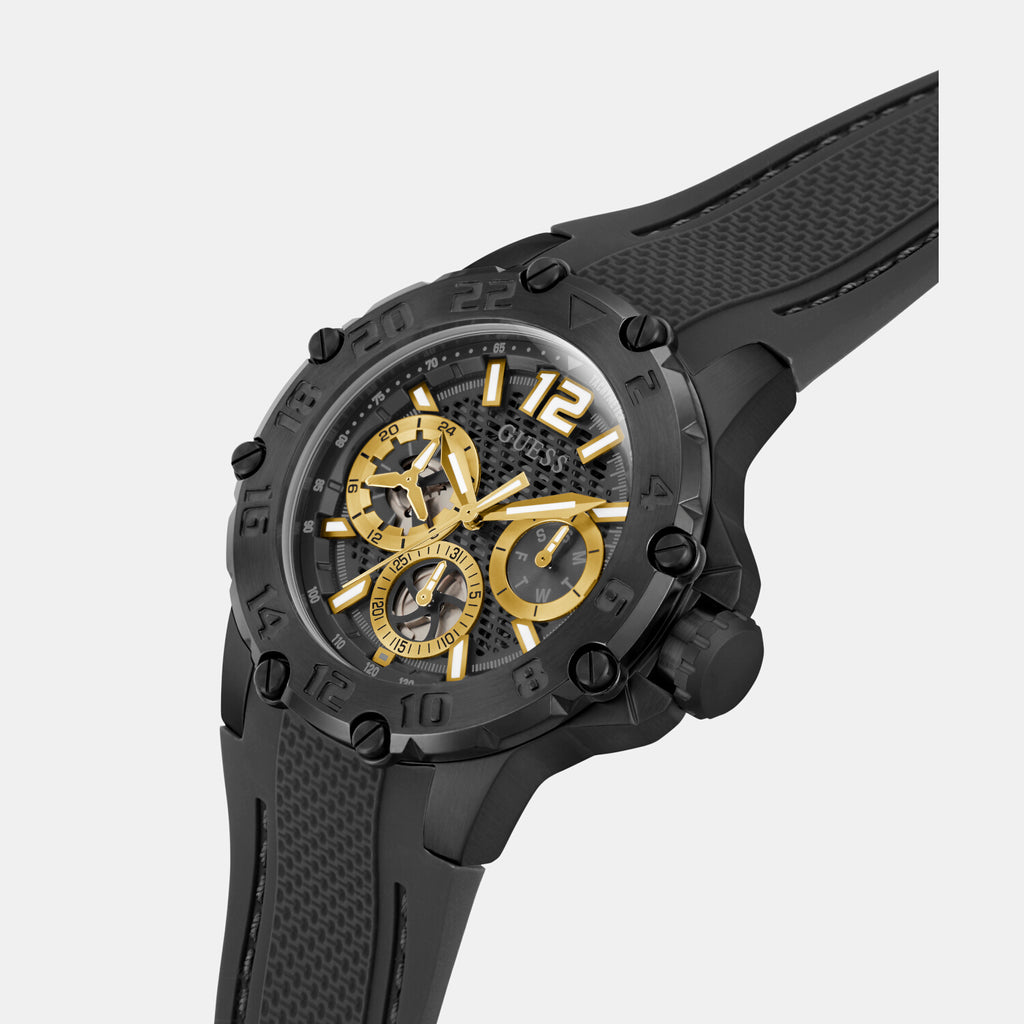 Guess Stainless Steel Round watch