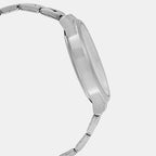 Enticer Men Quartz Silver Dial Analog Stainless Steel Watch A494