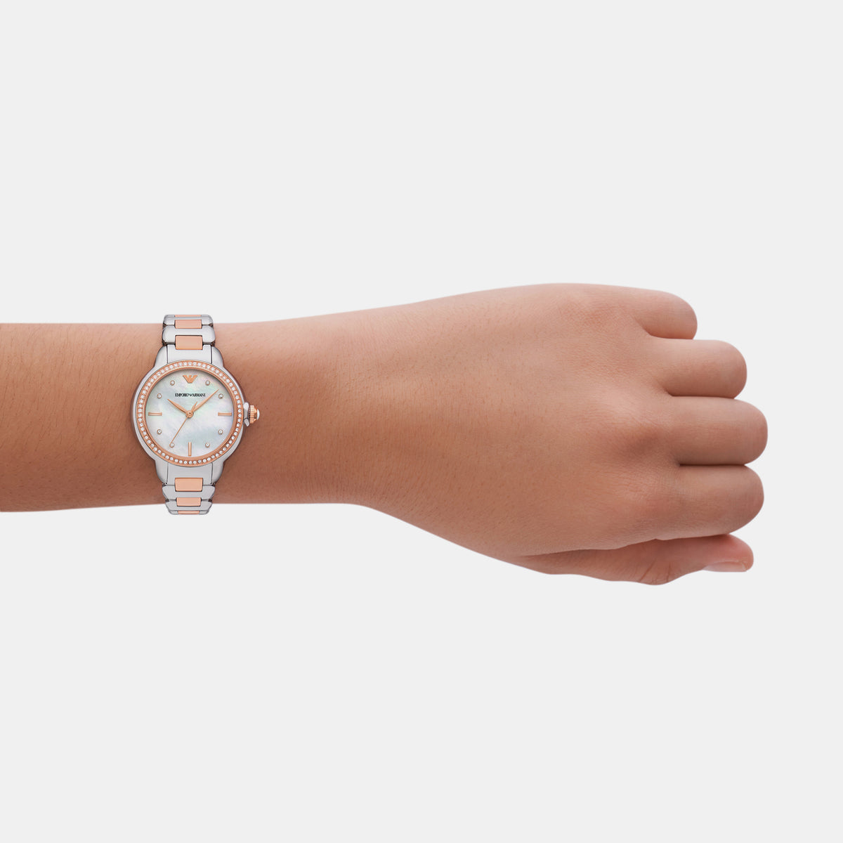 Emporio Armani Round Quartz Analog Women watch