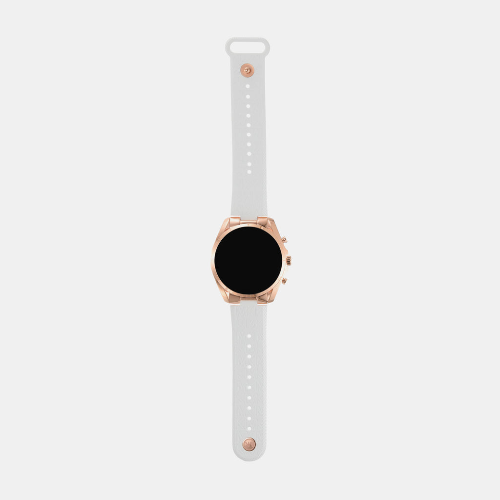 Women Processor Black Dial Digital Silicone Watch MKT5153