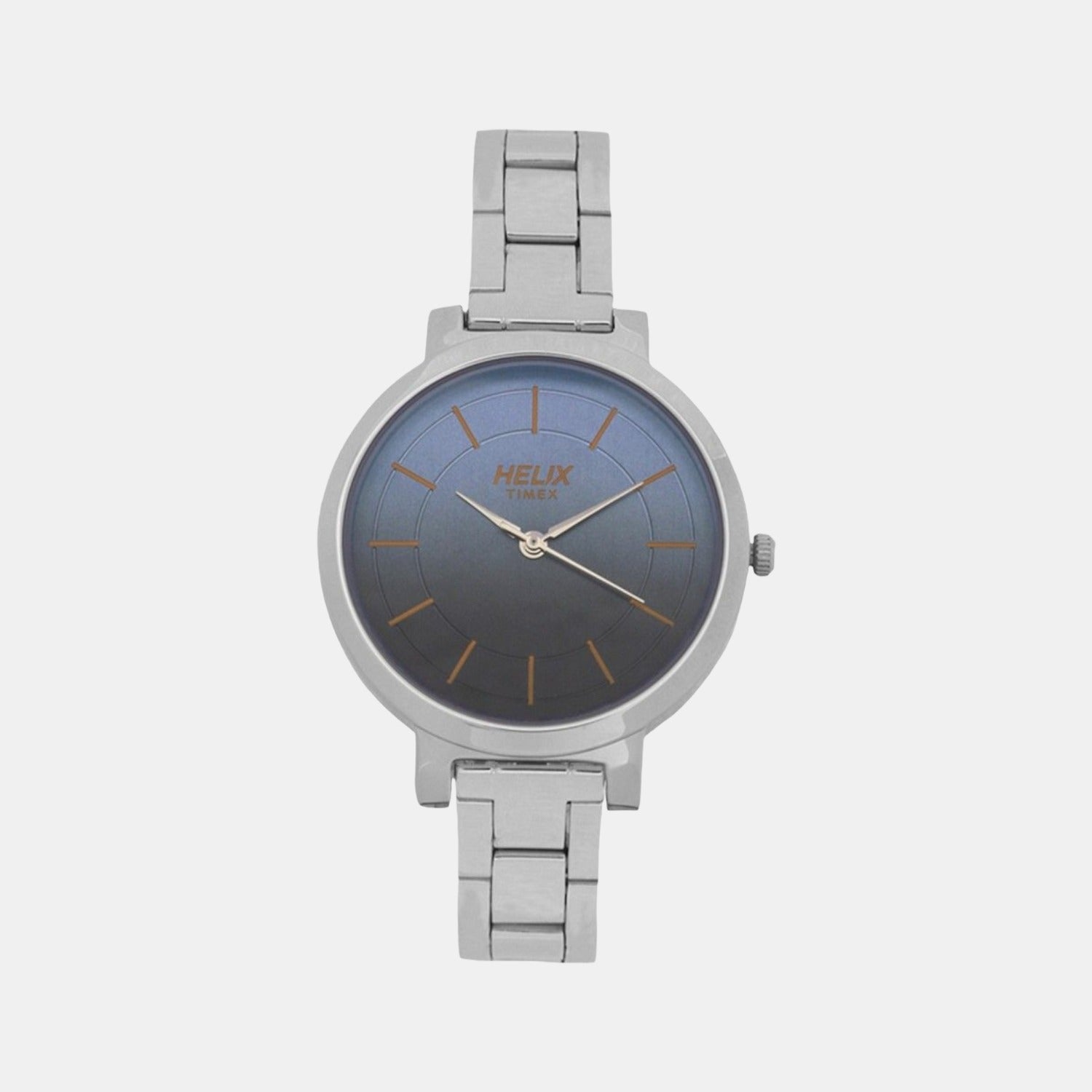 Helix Round Blue Analog watch