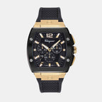 Ferragamo Tonneau Black Chronograph watch