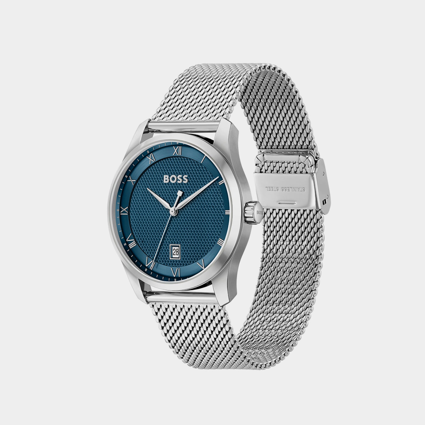 Principle Male Blue Analog Mesh Watch 1514115