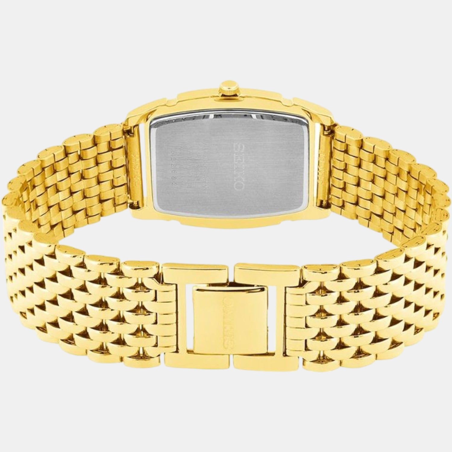 Seiko Men Rectangular Gold watch