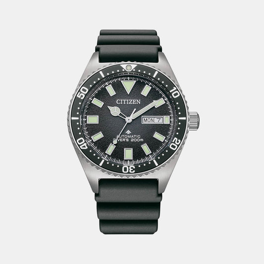 Male Black Automatic Rubber Watch NY0120-01E