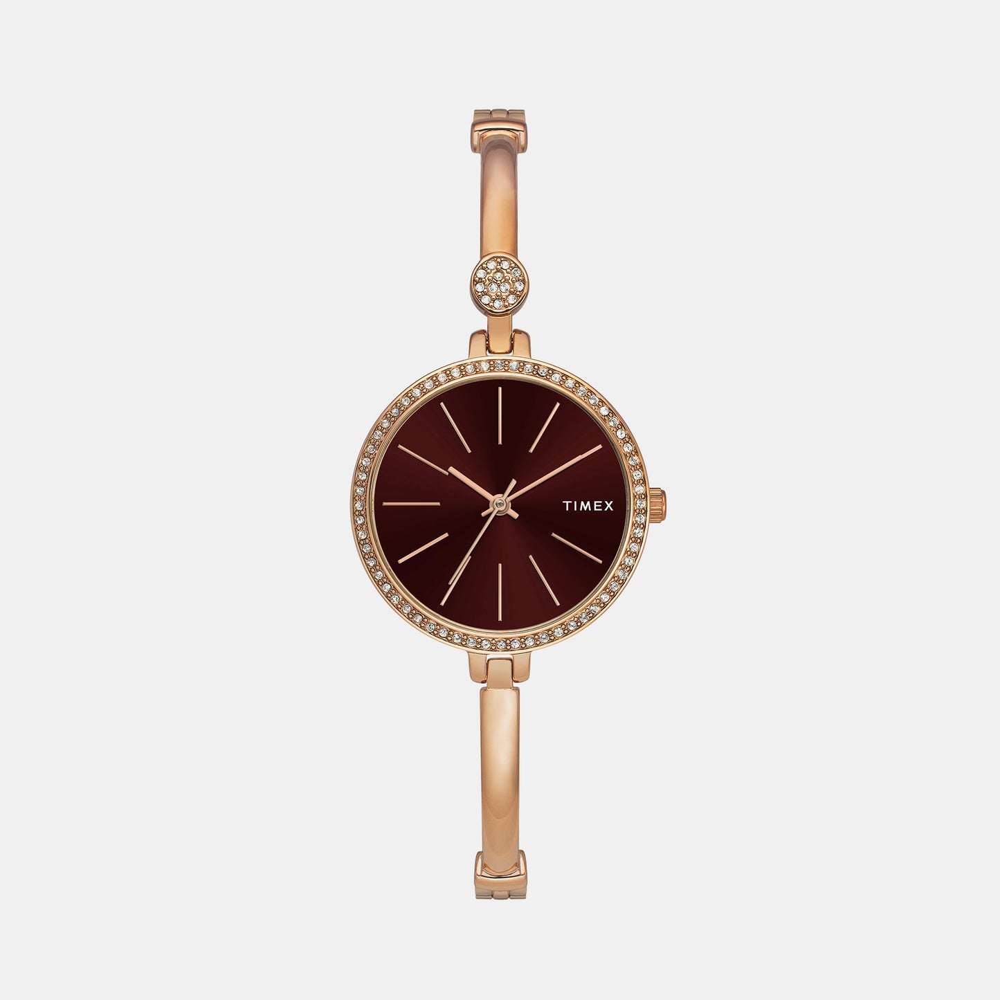 Fria Female Brown Analog Brass Watch TWEL18403