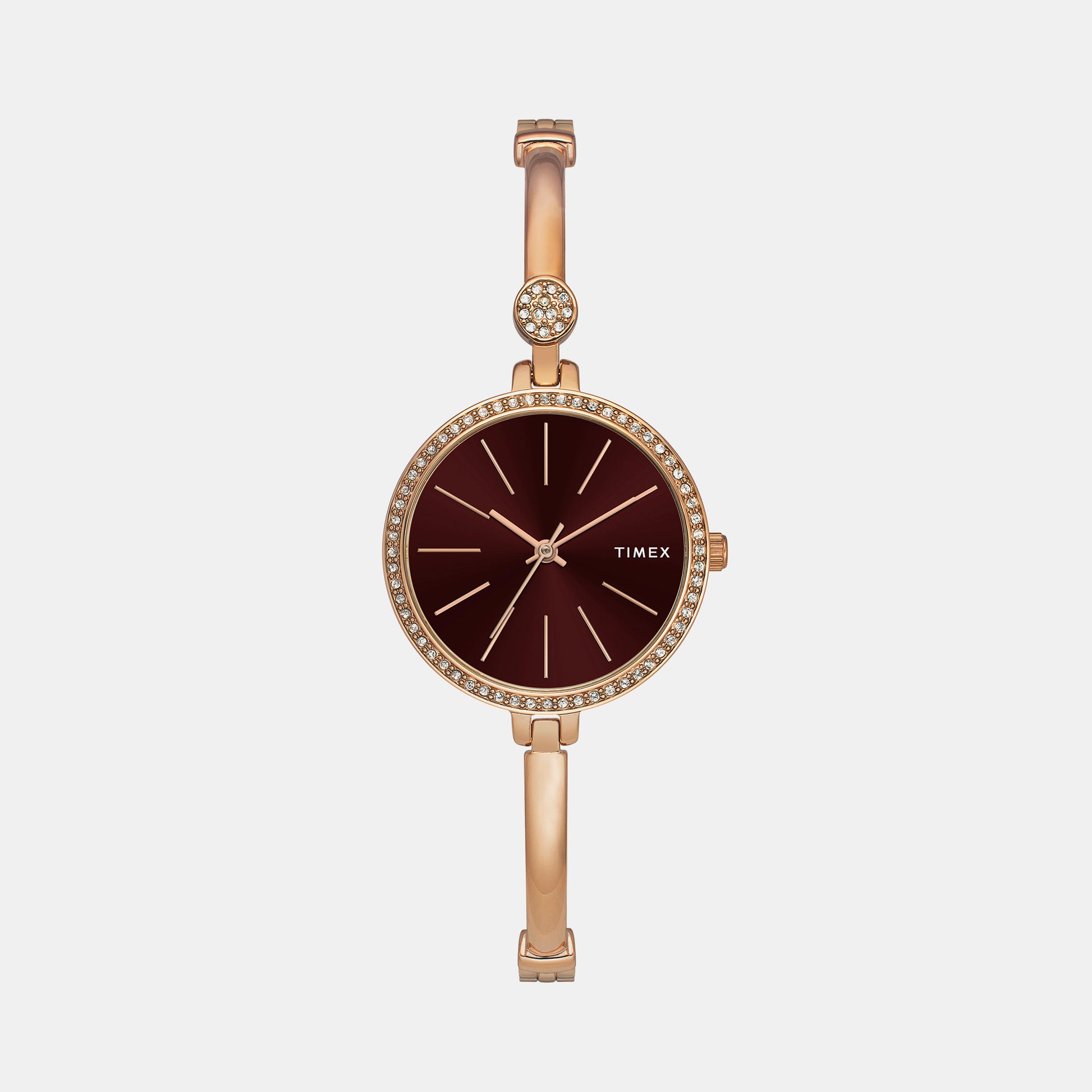 Fria Female Brown Analog Brass Watch TWEL18403