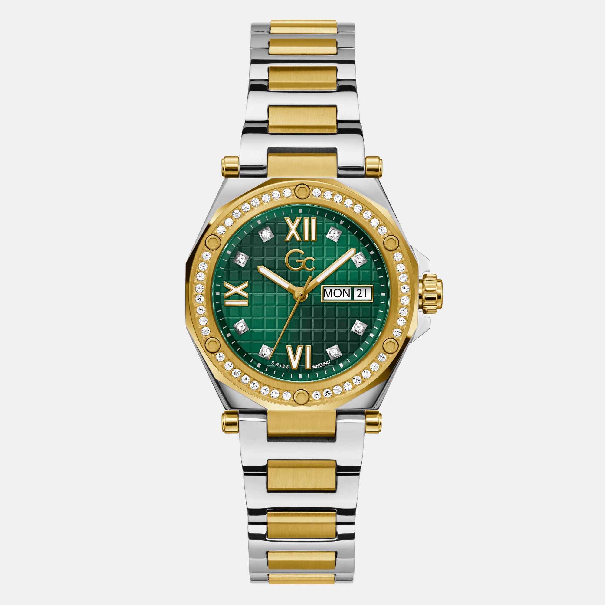 GC Round Green Analog watch