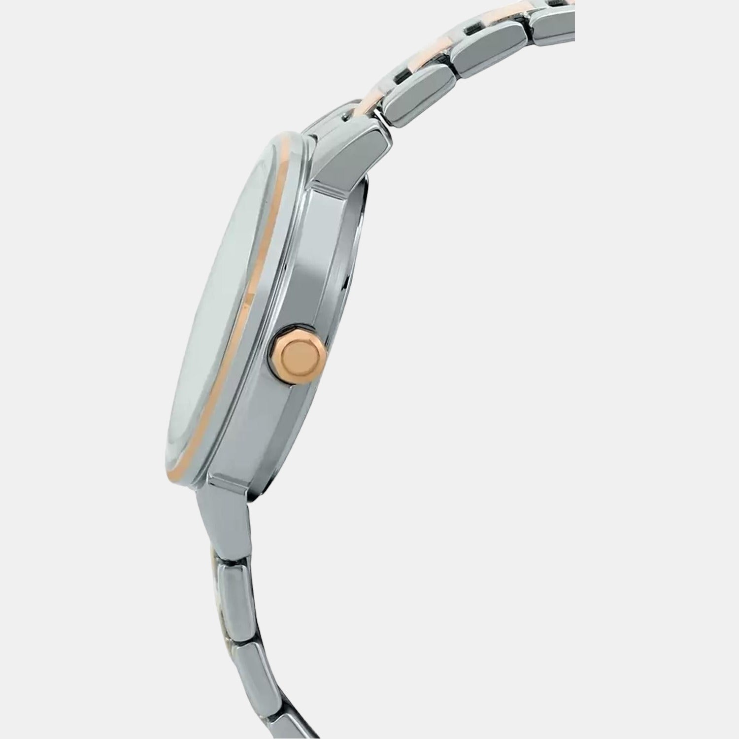 Sheen Women Quartz Rose Gold Dial Chronograph Stainless Steel Watch SX210