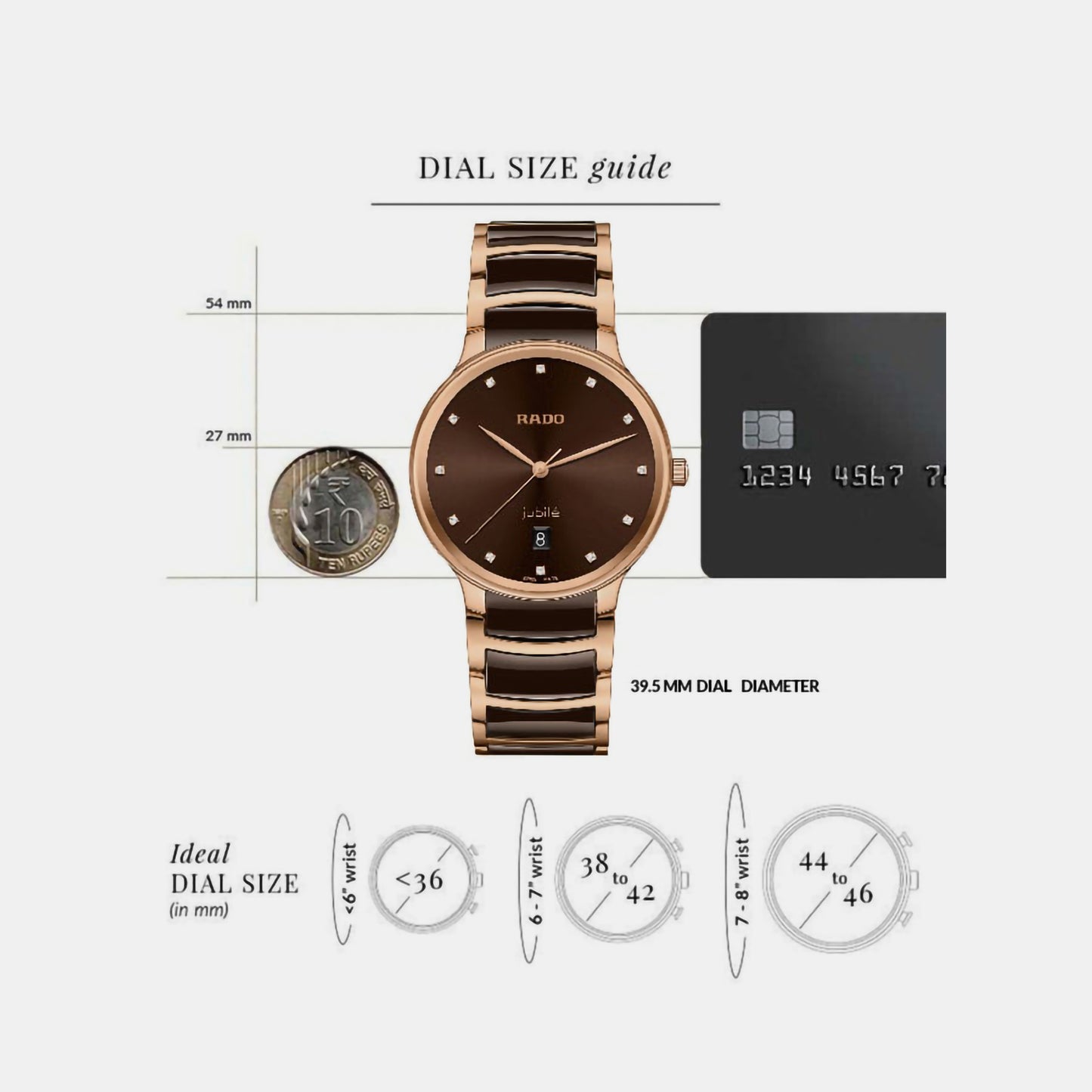 Unisex Brown Chronograph Ceramic Watch R30023732