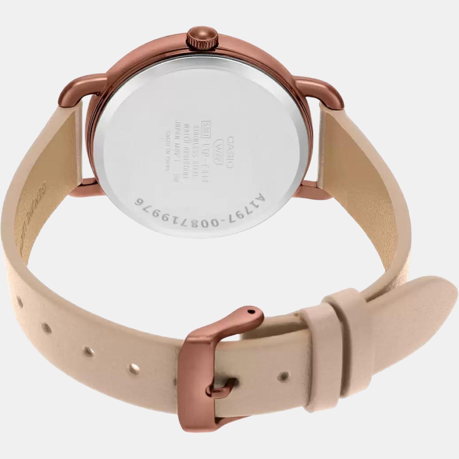 Casio Leather Rose Gold watch