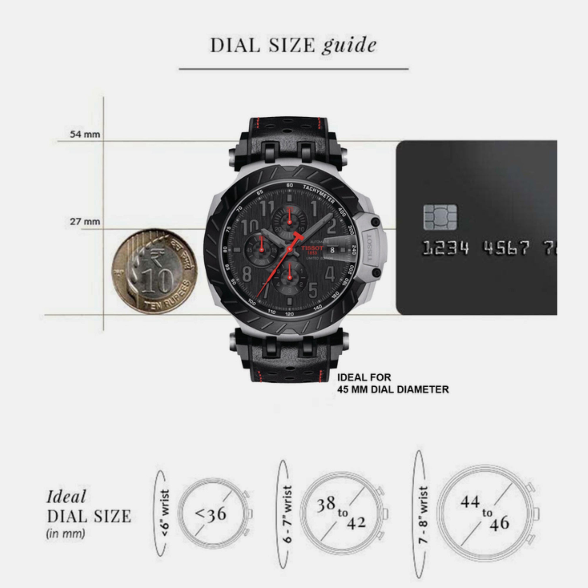 T-Race Men Automatic Black Dial Analog Silicone Watch T1154272705701