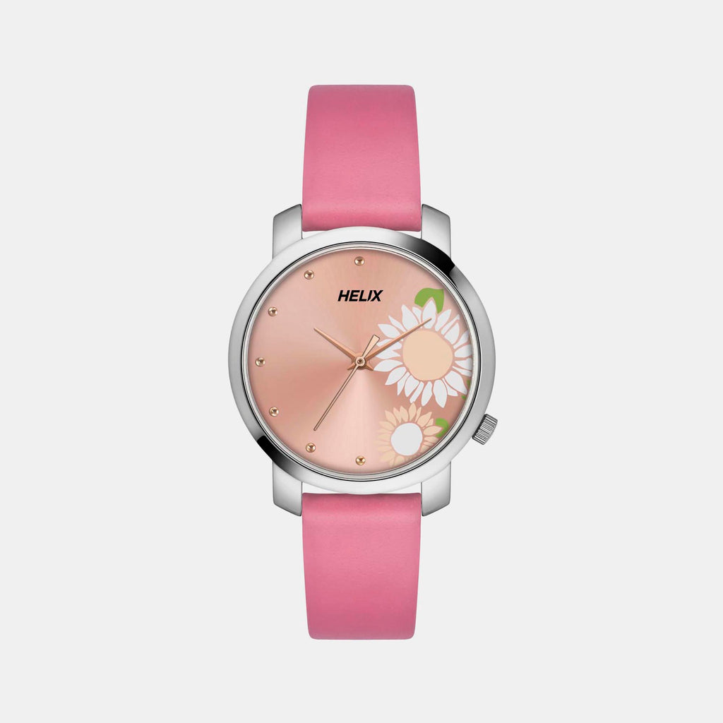 Helix Round Pink Analog watch