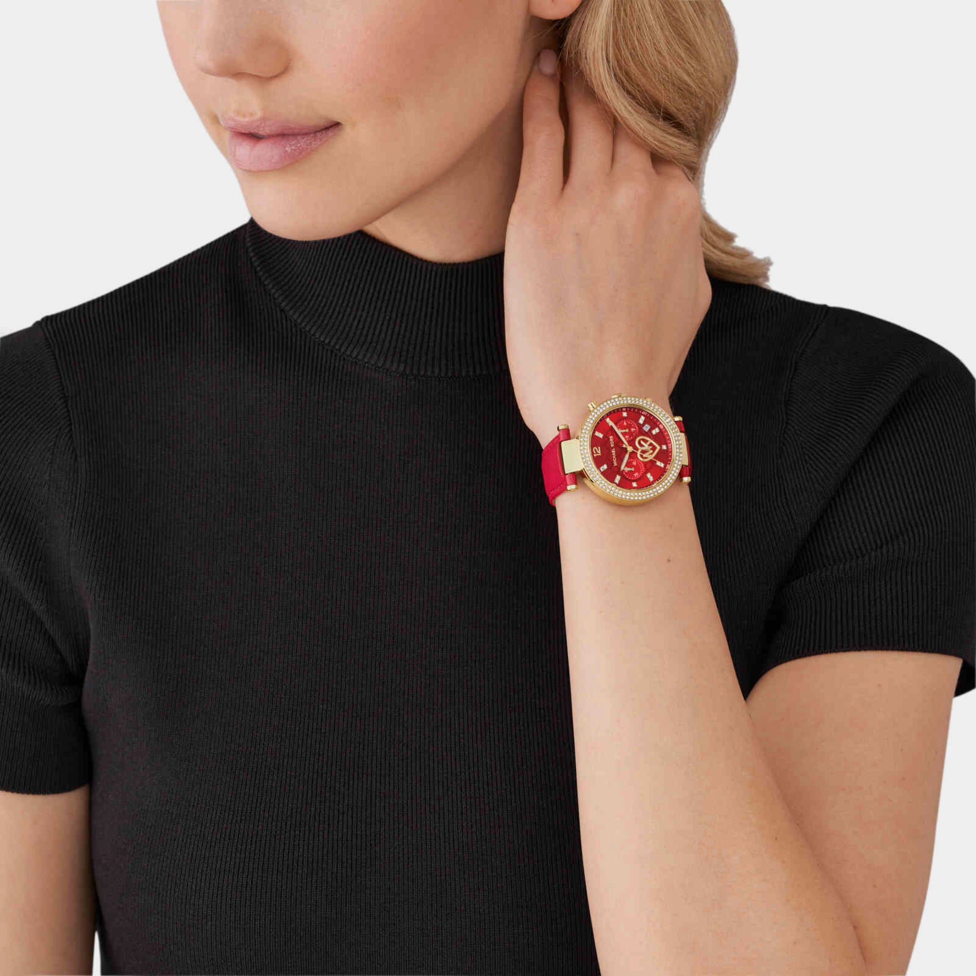 Michael Kors Women Round Red watch