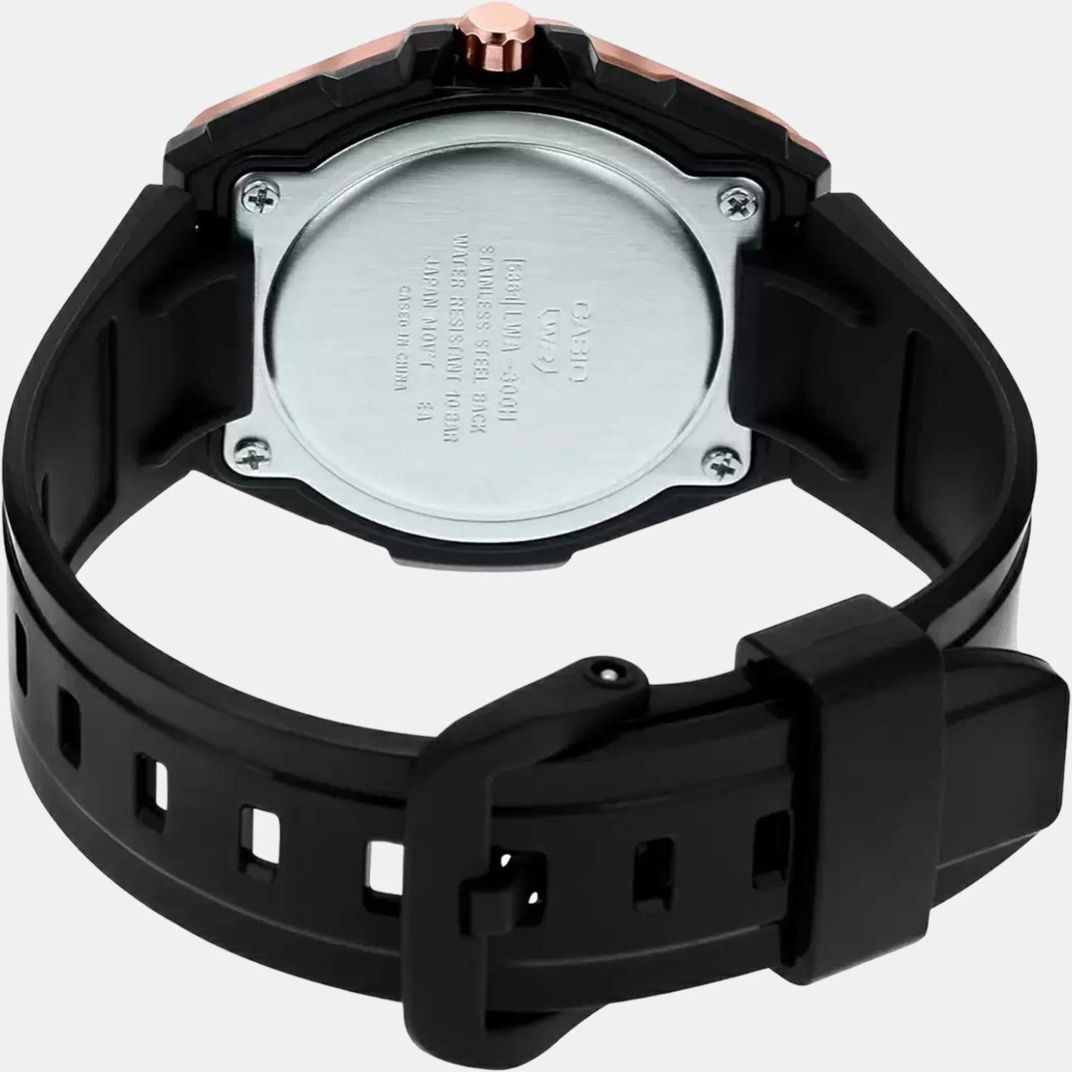 Youth Women Quartz Black Dial Analog Resin Watch D222