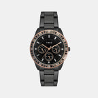 Timex Round Black Chronograph watch