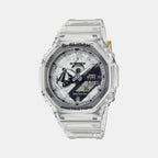 Casio Octagon White Analog-Digital watch
