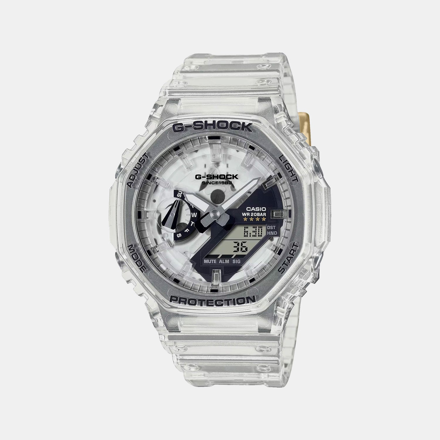 G shock best sale white watch