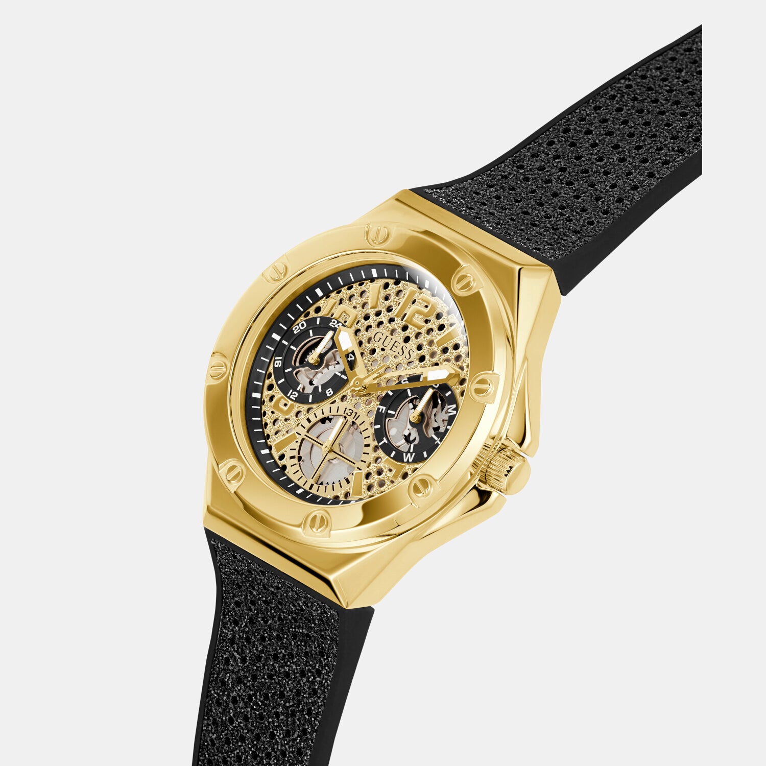 Guess Stainless Steel Round watch