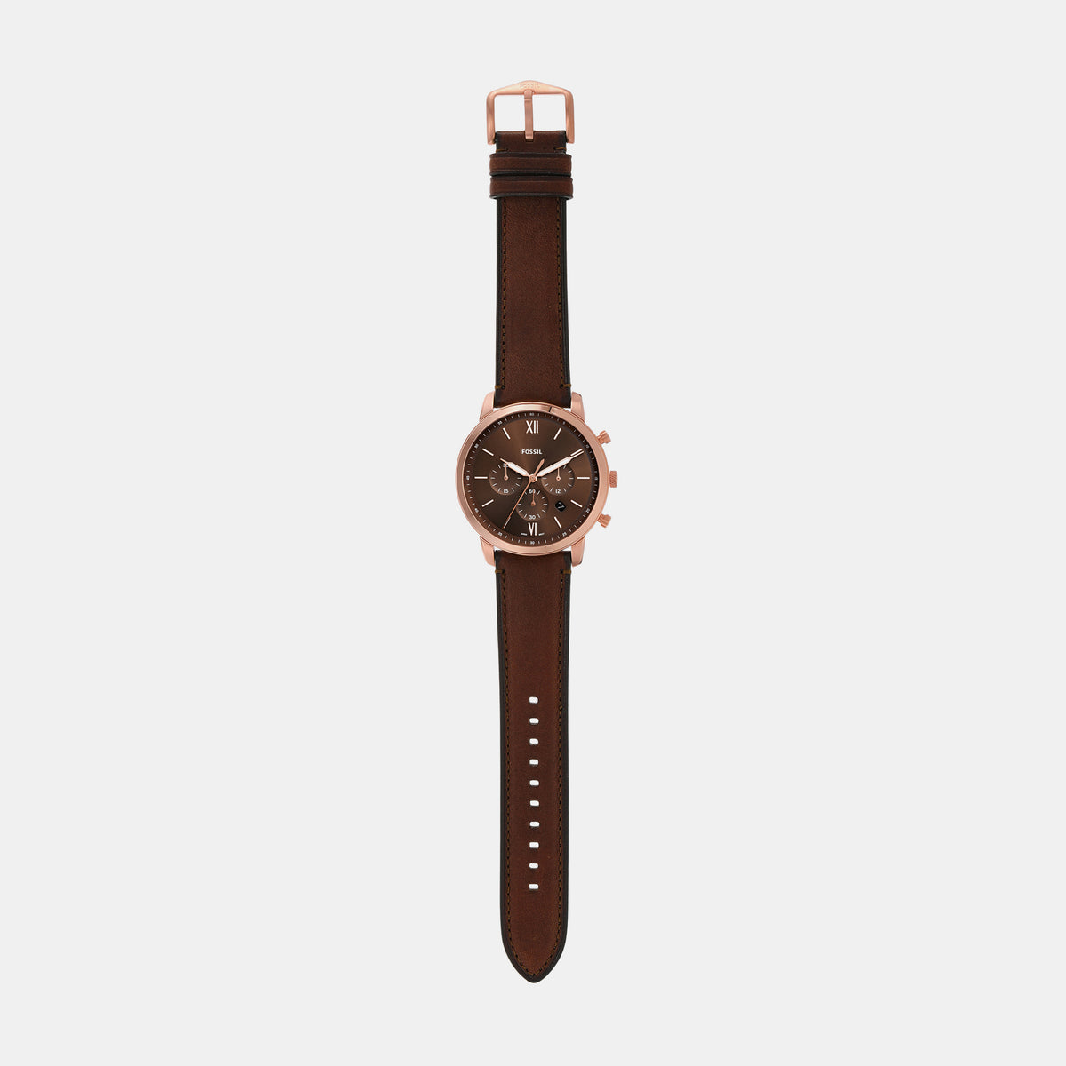 Neutra Men Quartz Brown Dial Chronograph Leather Watch FS6026