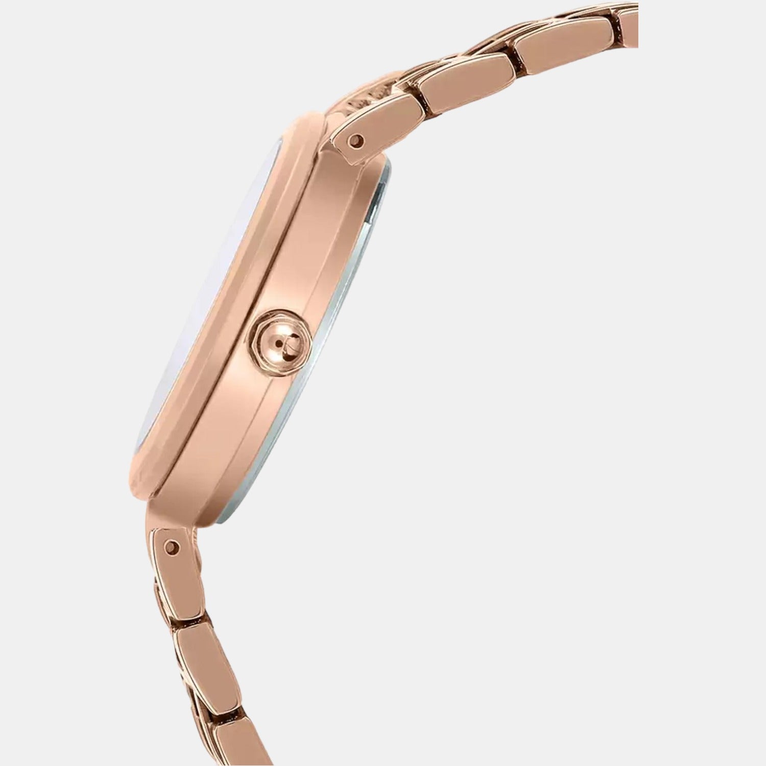 Sheen Women Quartz Rose Gold Dial Analog Stainless Steel Watch SX243