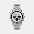 Armani Exchange Round Silver Chronograph watch