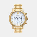 Seiko Round White Chronograph watch