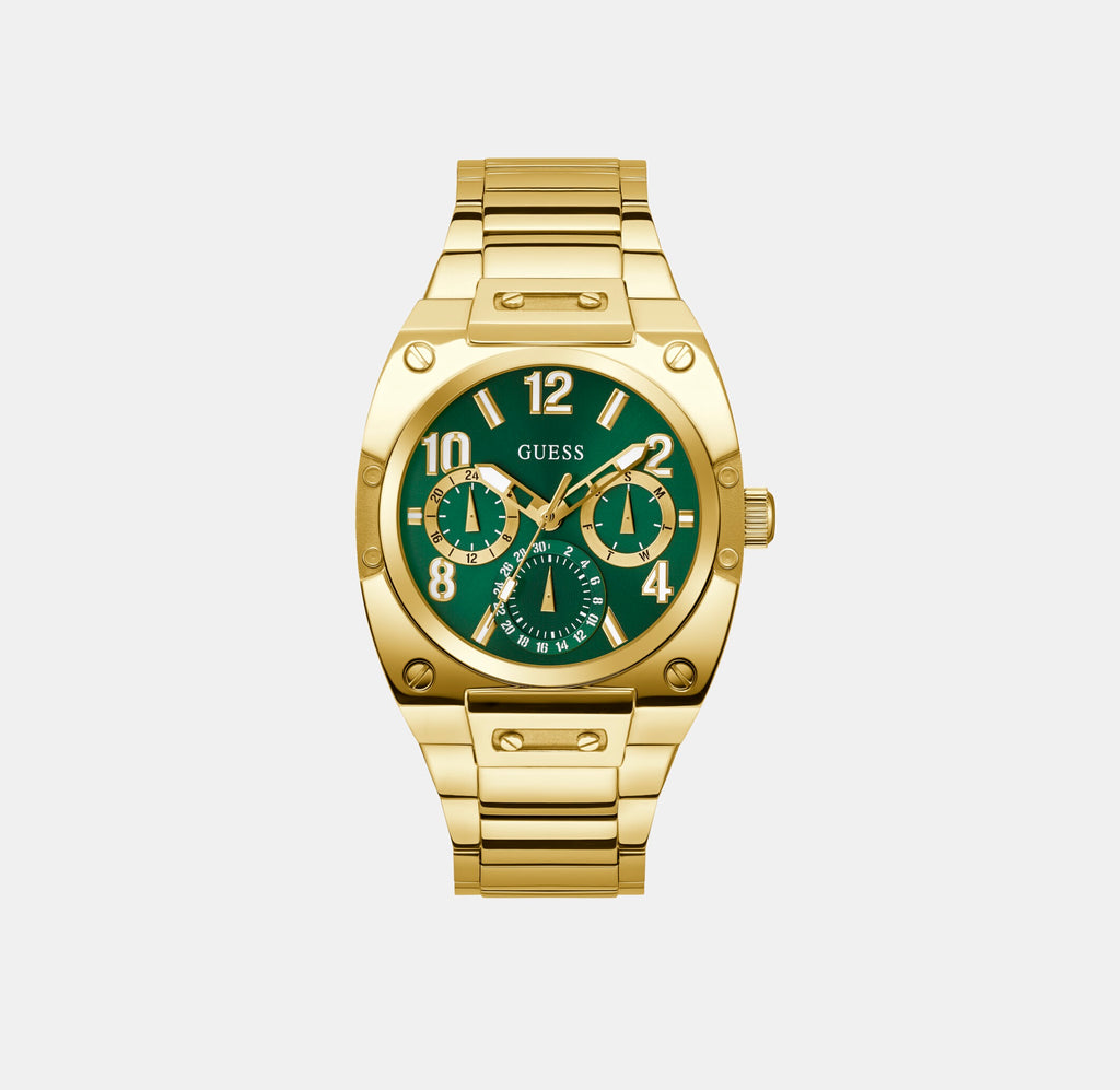 Guess Round Green Chronograph watch