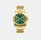 Guess Round Green Chronograph watch
