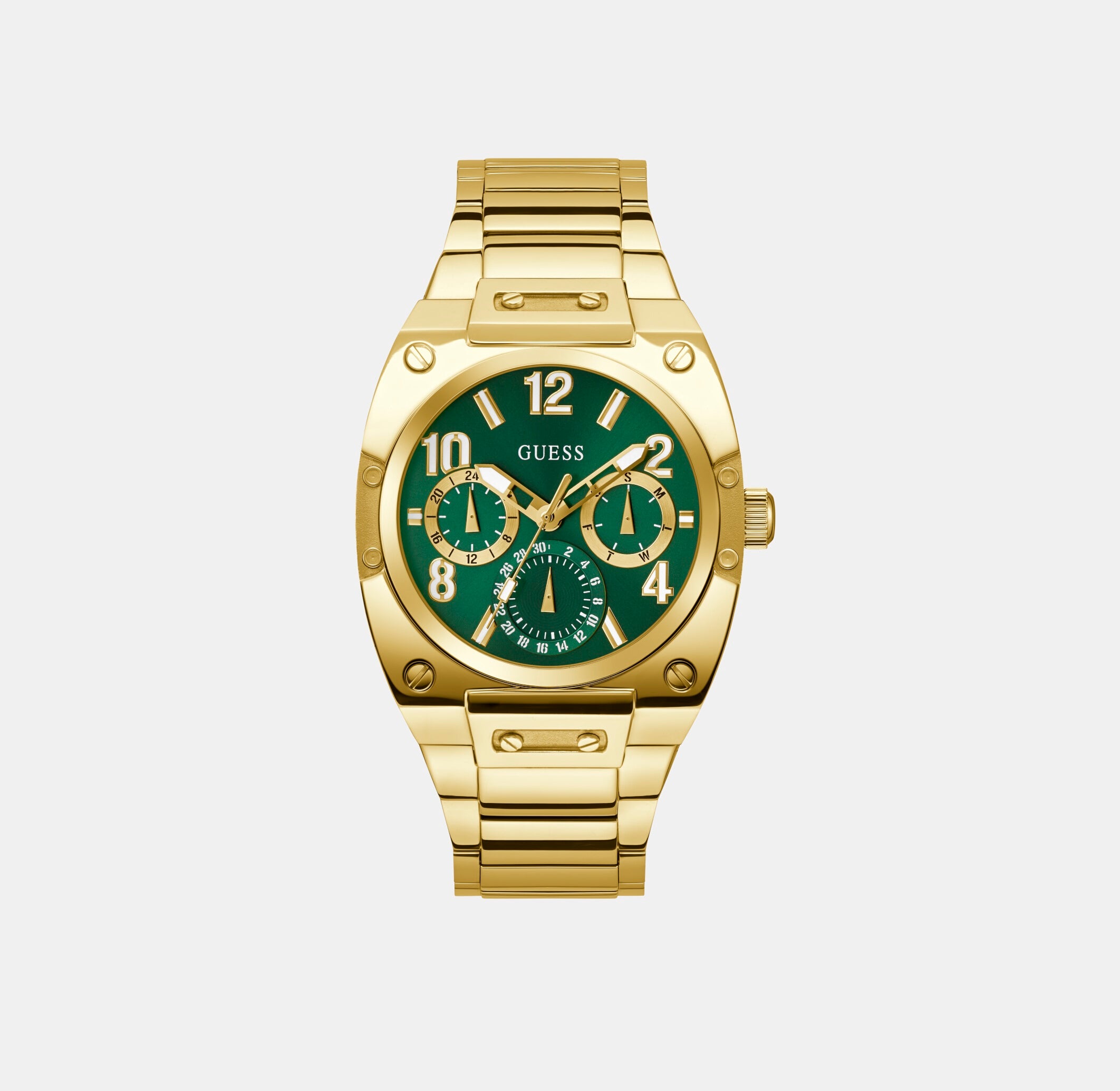 Guess Round Green Chronograph watch