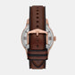 Men's Brown Analog Leather Automatic Watch ME3259