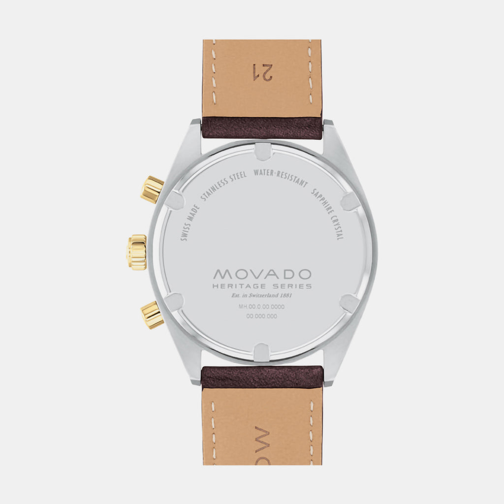 Movado Men Round Black watch