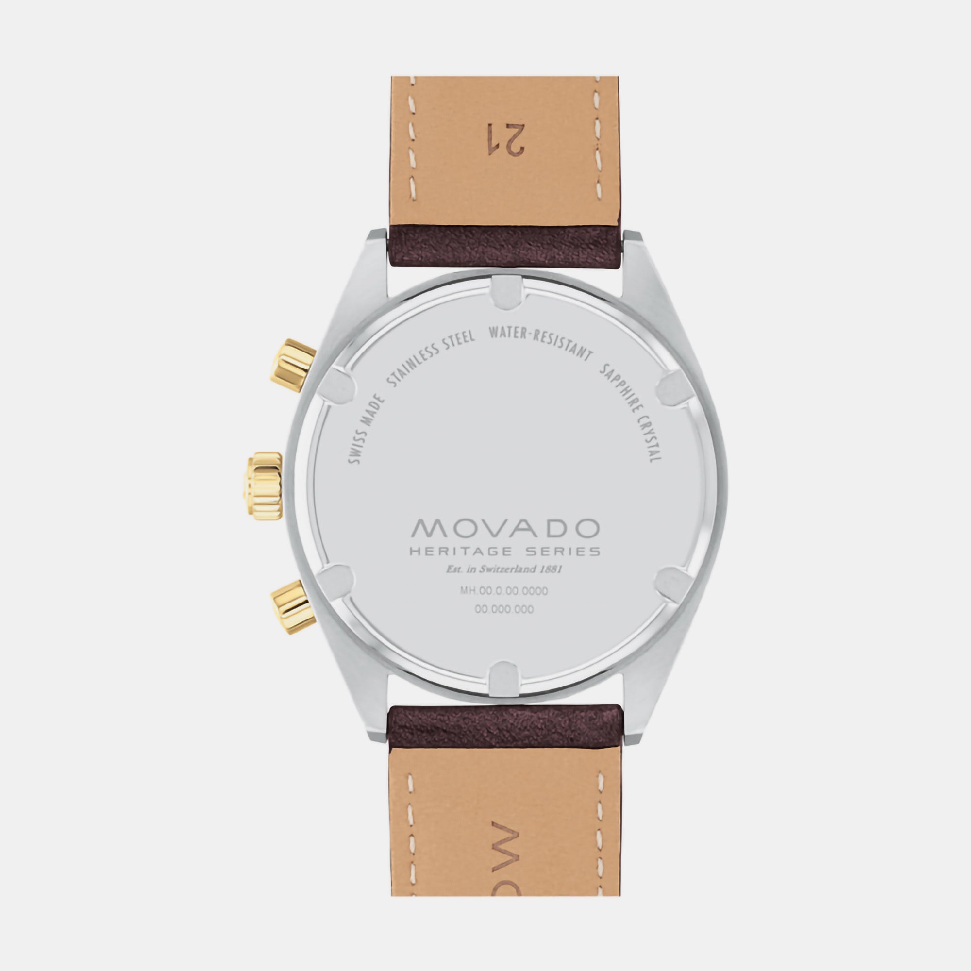 Movado Men Round Black watch
