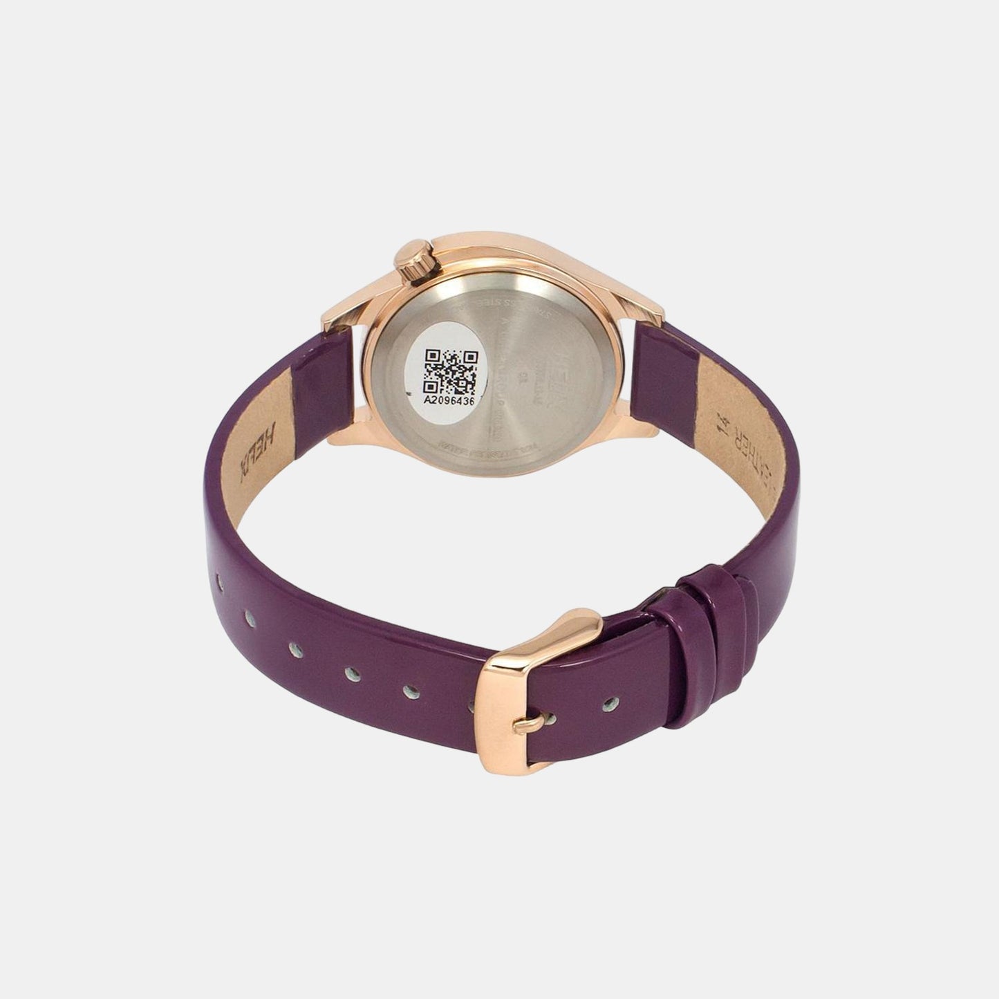 Women Purple Analog Leather Watch TW037HL13