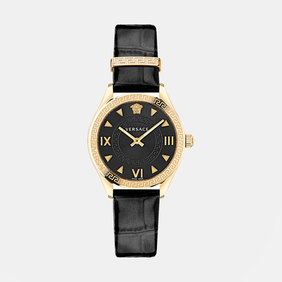 Versace Round Black Analog watch