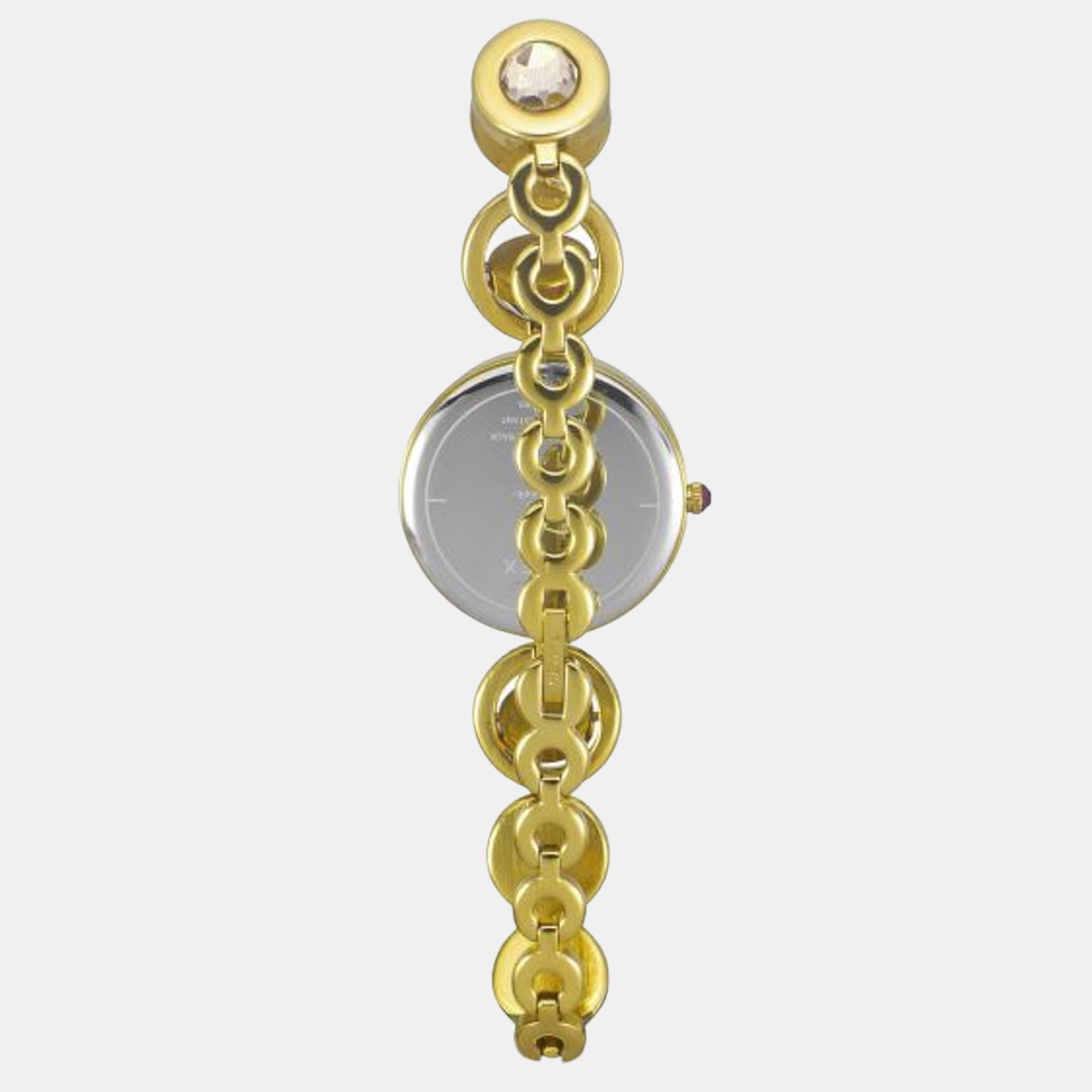 Fria Women Quartz Silver Dial Analog Brass Watch TWEL16400