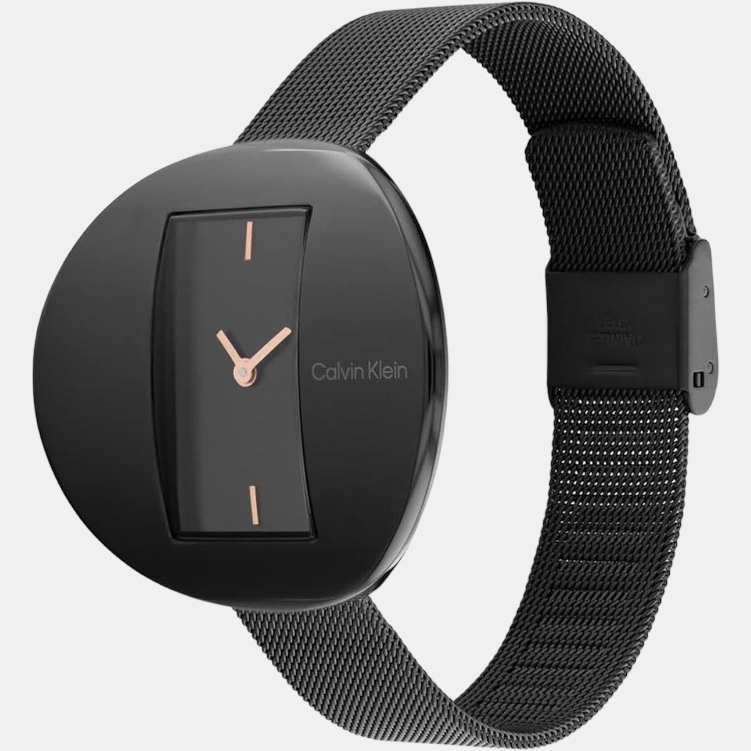 Calvin Klein Women Round Black watch