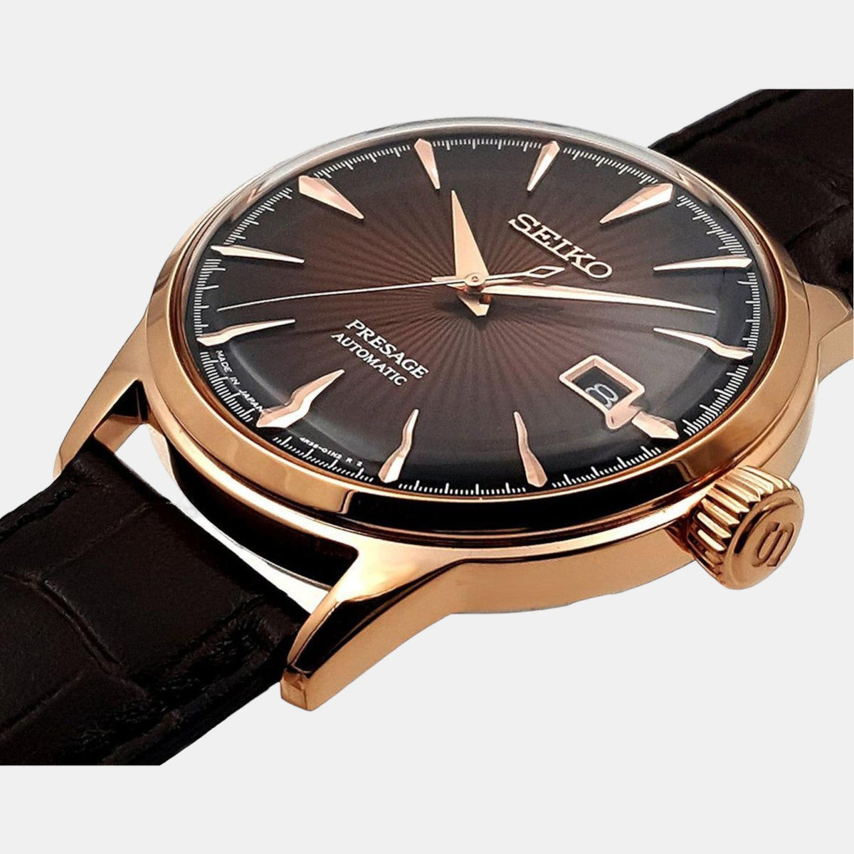 Seiko Leather Brown watch