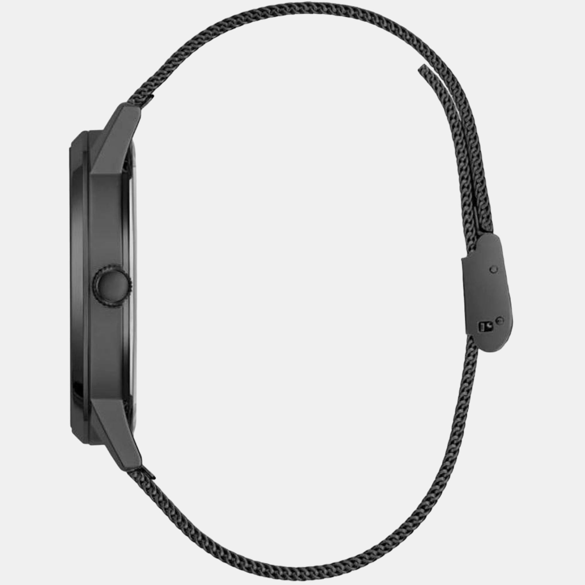 Gadget Men Quartz Black Dial Analog Stainless Steel Watch GW0538G3