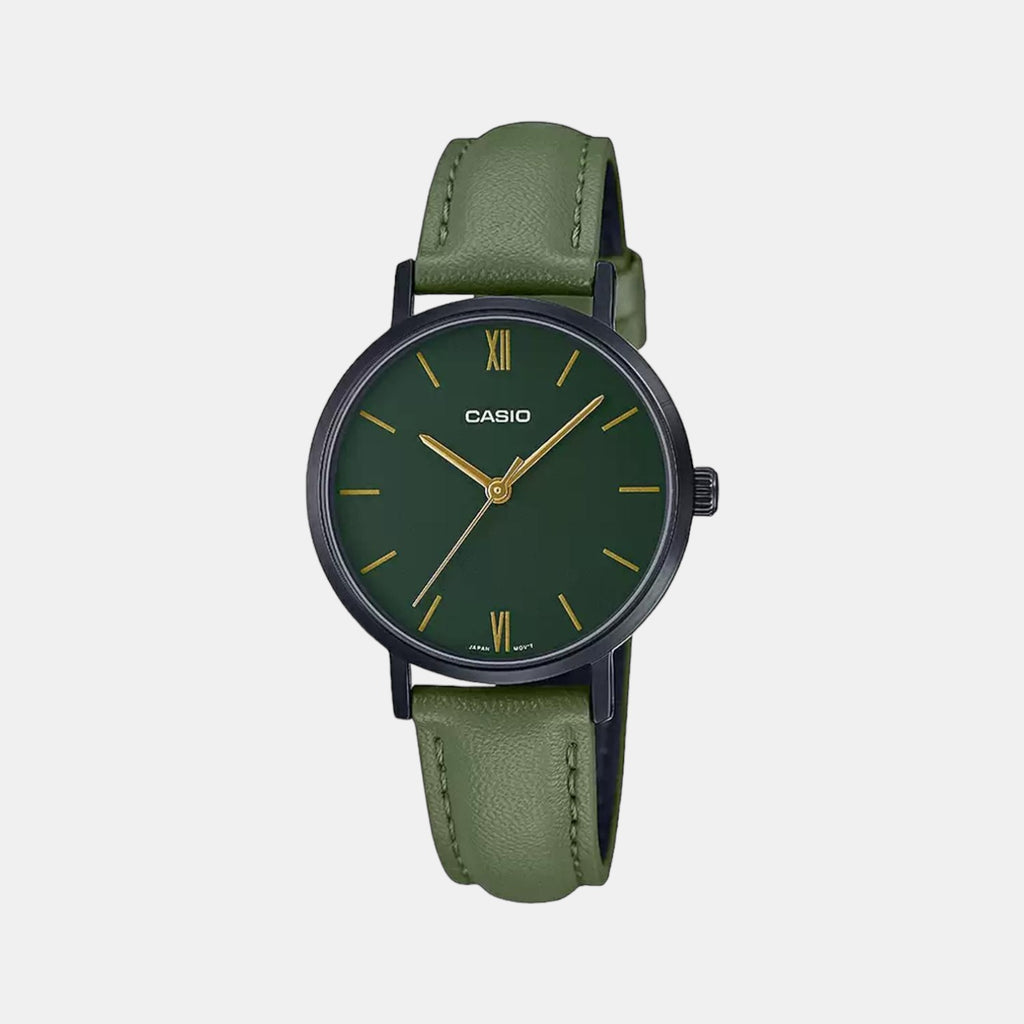 Casio Round Green Analog watch