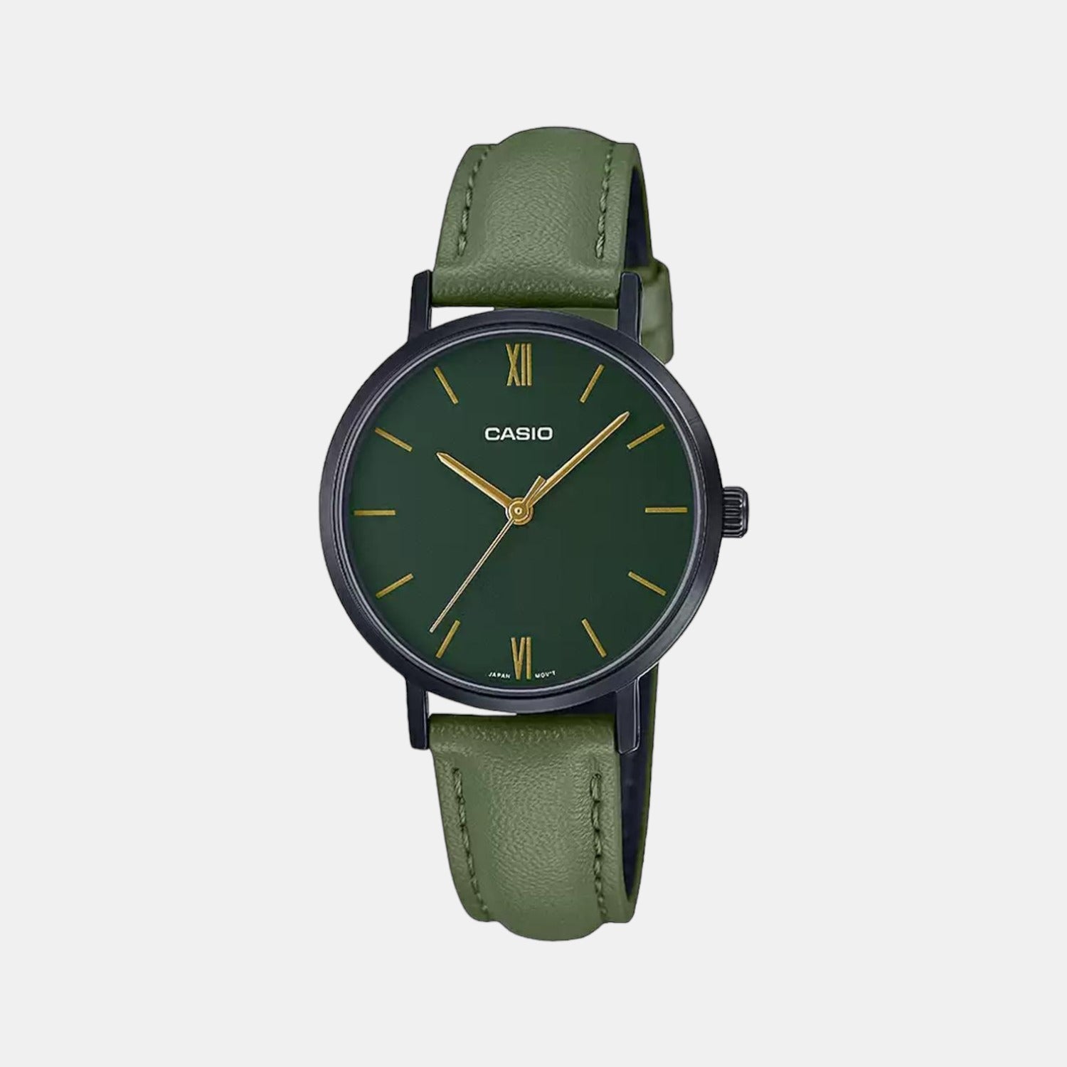 Casio Round Green Analog watch