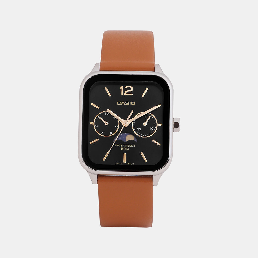 Casio Rectangular Black Chronograph watch