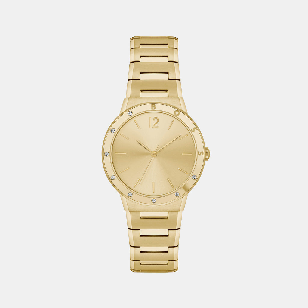 Boss Round Gold Analog watch