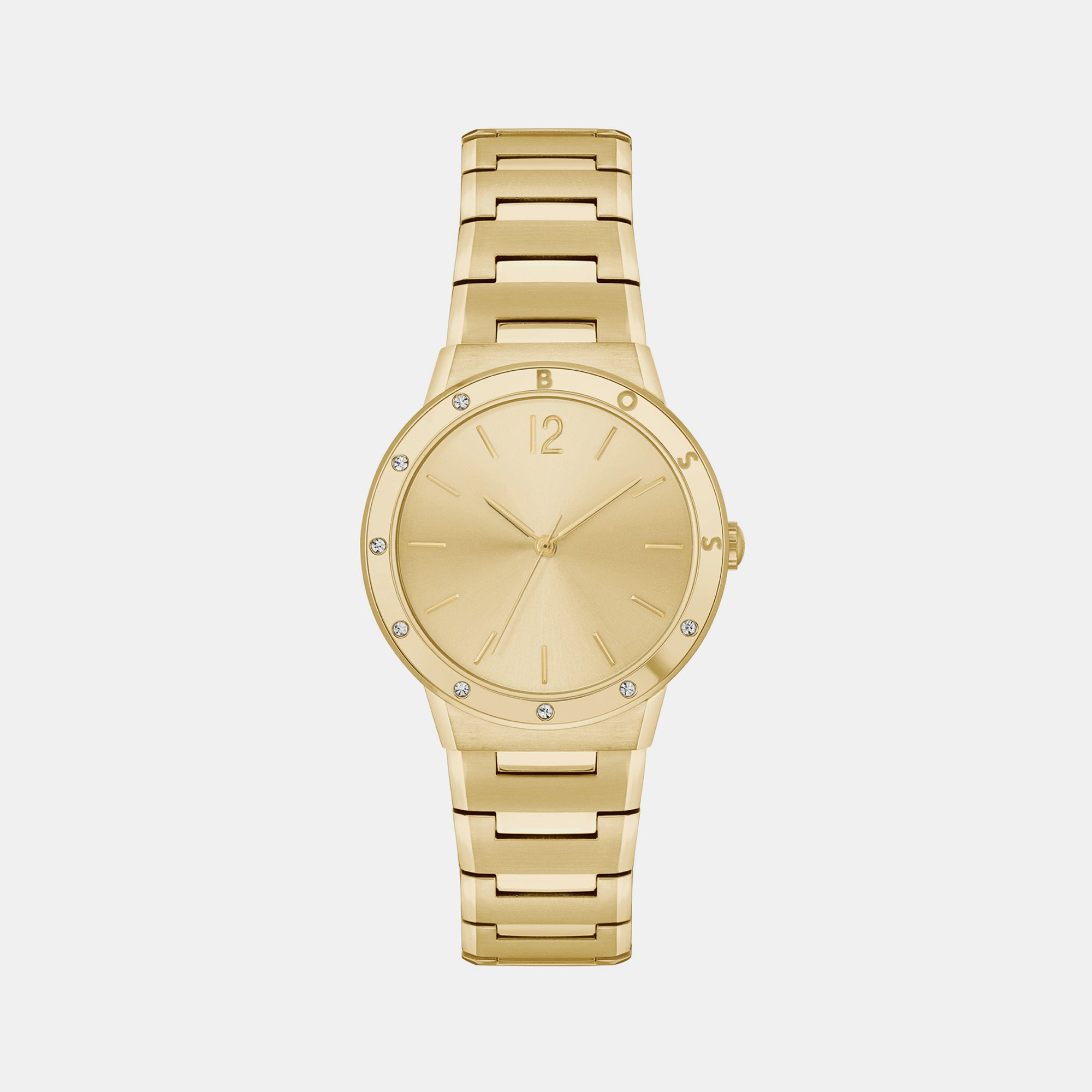 Boss Round Gold Analog watch