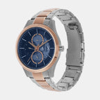 Armani Exchange Men Round Blue watch