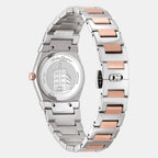 Women Quartz Black Dial Analog Stainless Steel Watch SFYG00721