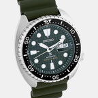 Seiko Men Round Green watch