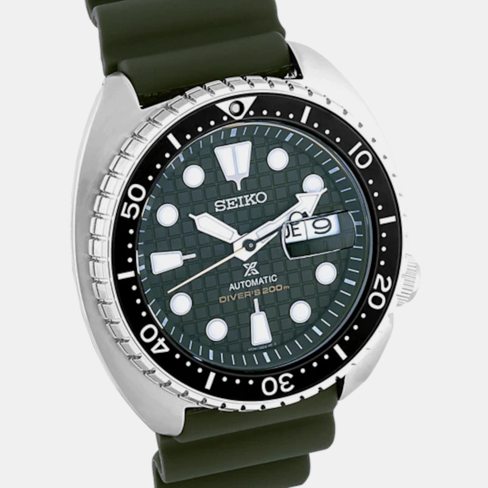 Seiko Men Round Green watch