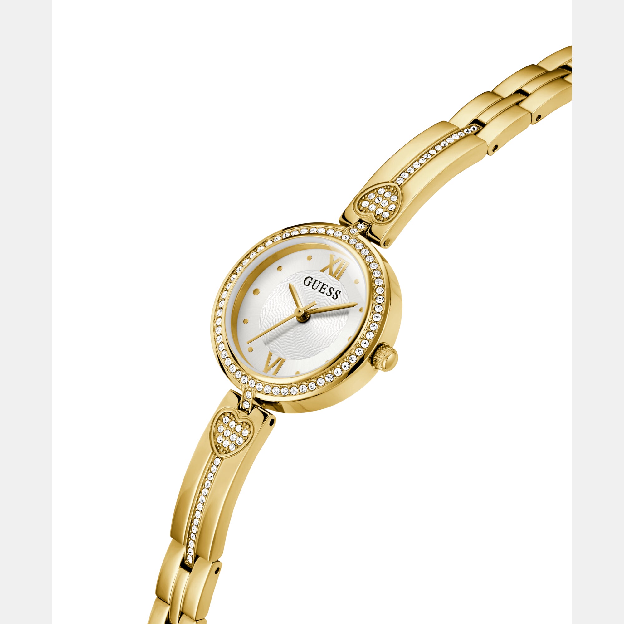 Guess Women Round White watch